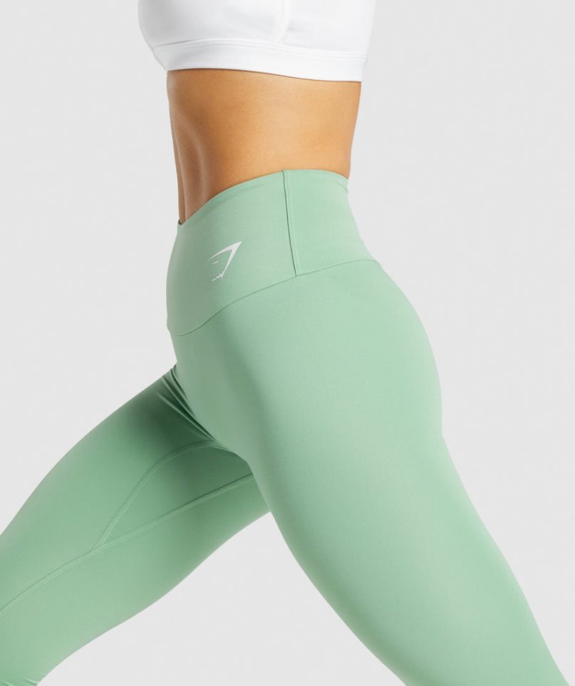 Legginsy Gymshark Treningowe Damskie Głęboka Zielone | PL 560HVA